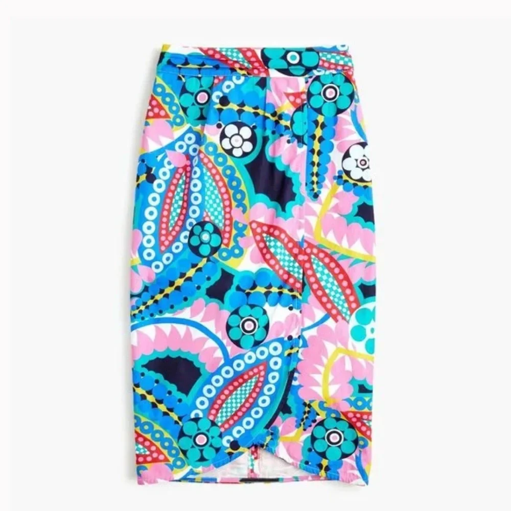 J. Crew Tie-back tulip skirt in Ratti® kaleidoscope floral (00) - Picture 10 of 10